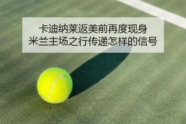 卡迪纳莱返美前再度现身 米兰主场之行传递怎样的信号 - hth